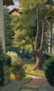 Louis Dewis The Garden at Villa Pat oil painting